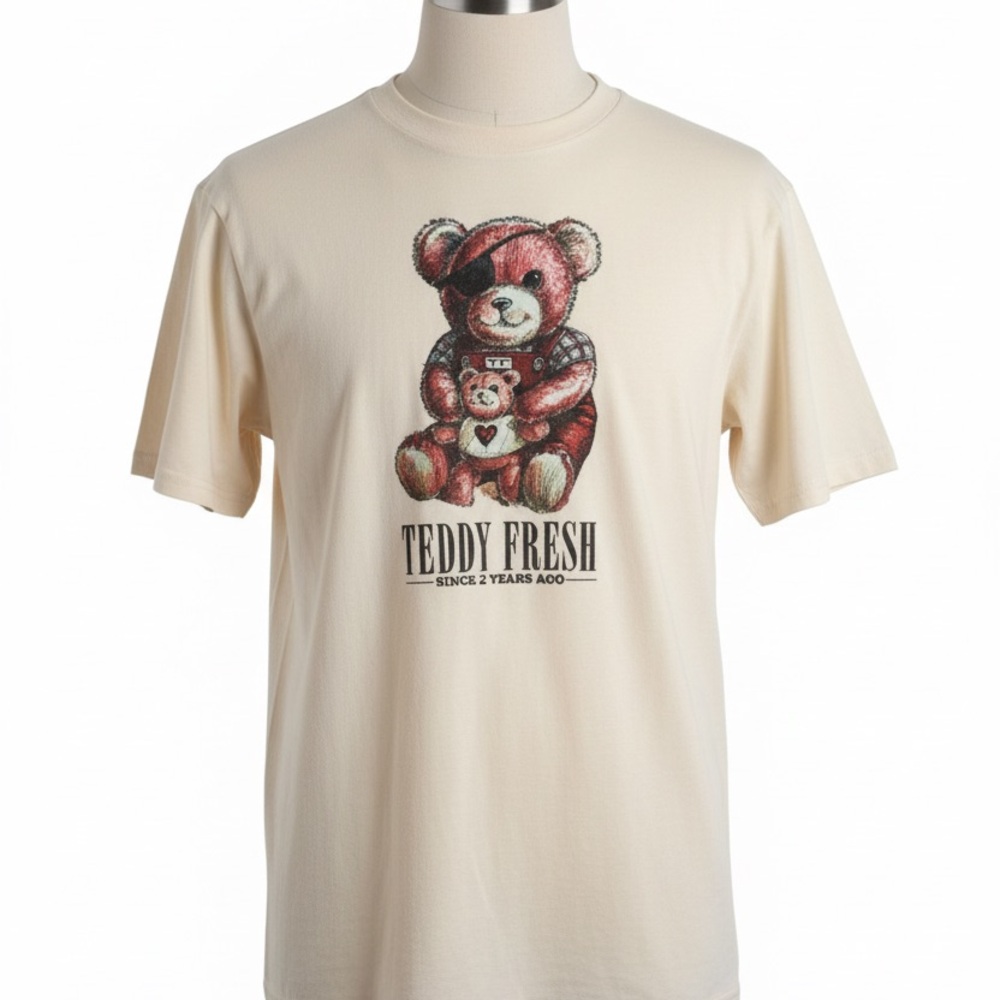 Teddy Fresh Rainbow Striped Bear Tag — Multicolor